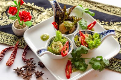 Scallop with Seafood Sauce