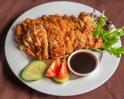 Crispy Chicken with Homemade Sauce